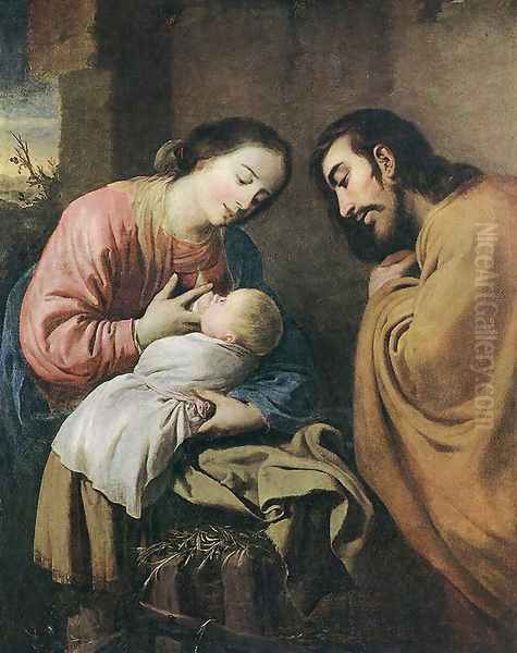 Rest On The Flight To Egypt Oil Painting by Francisco De Zurbaran