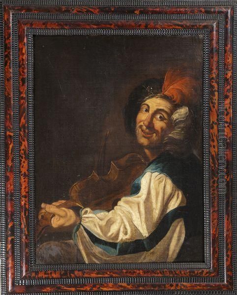 Le Violoniste Oil Painting by Gerrit Van Honthorst