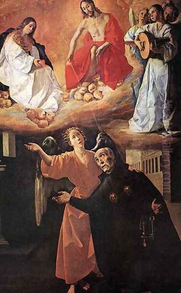 Vision of Blessed Alonso Rodriguez Oil Painting by Francisco De Zurbaran