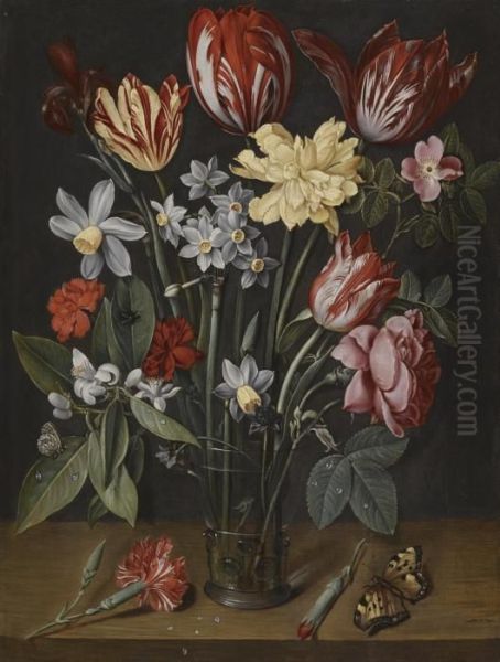 A Still Life Oil Painting by Jacob van Hulsdonck