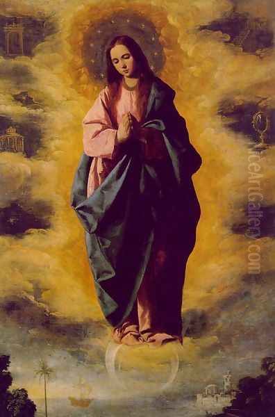 The Immaculate Conception 1630-35 Oil Painting by Francisco De Zurbaran