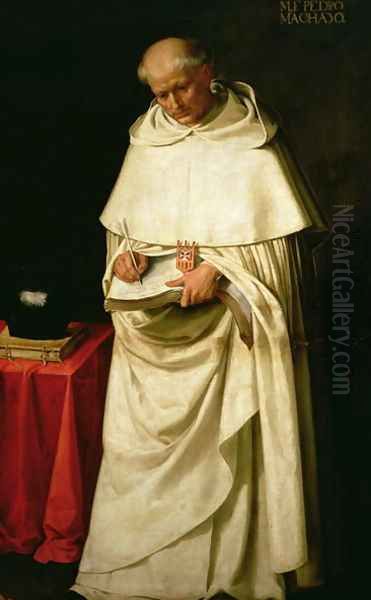 Brother Pedro Machado (d.1604) Oil Painting by Francisco De Zurbaran