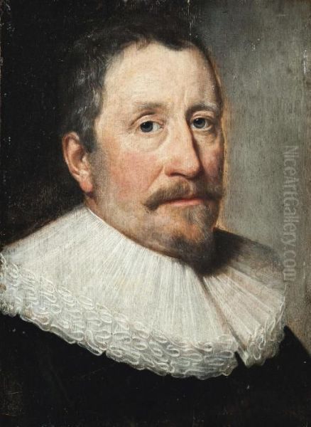 Portrait Of A Gentleman Oil Painting by Michiel Jansz. Van Miereveldt