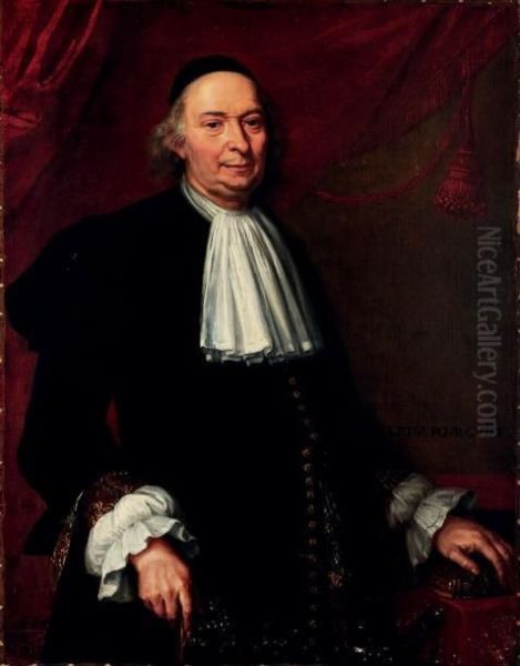 Portrait D'un Homme De Loi Oil Painting by Jacob Cornelisz Van Oostsanen