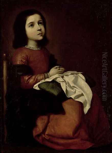 The Childhood of the Virgin, c.1660 Oil Painting by Francisco De Zurbaran