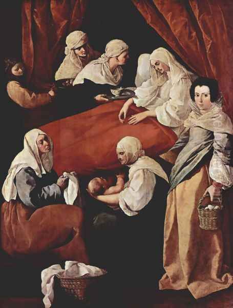 Birth of the Virgin Oil Painting by Francisco De Zurbaran