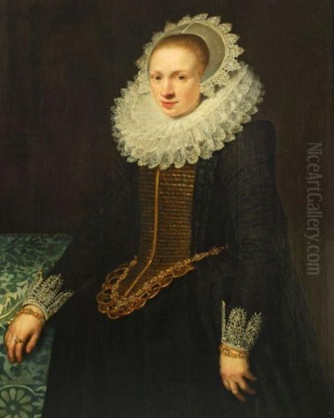 Portrait Of A Lady Oil Painting by Jan Anthonisz Van Ravesteyn