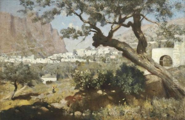 Springtime In Capri Oil Painting by Horace Van Ruith