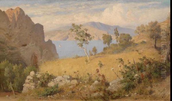 Scene From Capri Oil Painting by Horace Van Ruith