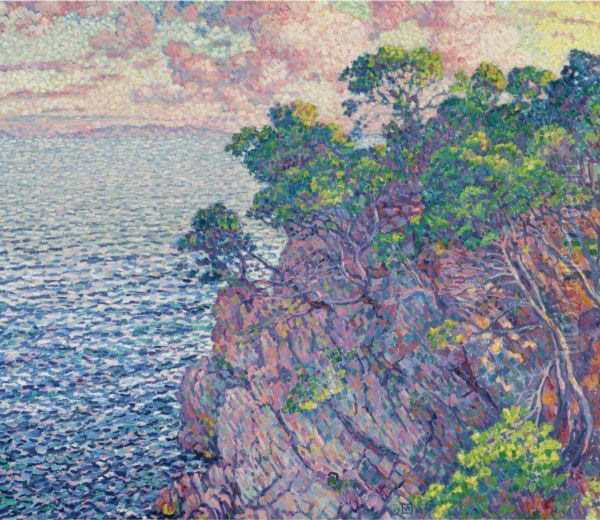 La Pointe Du Rossignol (cap Layet) Oil Painting by Theo van Rysselberghe