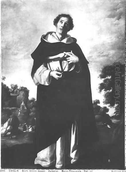 The Blessed Henry Suso (1295-1366) 1640 Oil Painting by Francisco De Zurbaran