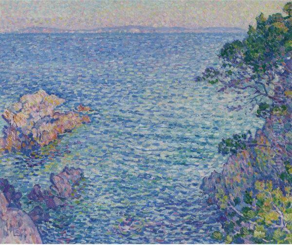 La Pointe Du Rossignol, I Oil Painting by Theo van Rysselberghe