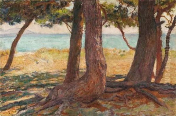 Paysage Oil Painting by Theo van Rysselberghe