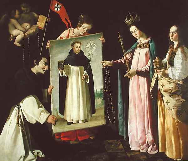 The Apparition of the Virgin to the Monk of Soriano Oil Painting by Francisco De Zurbaran