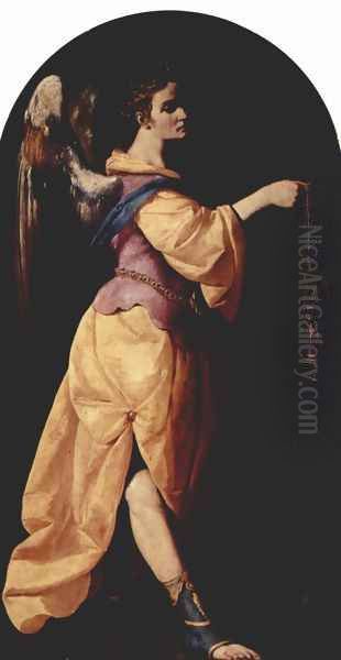 Angel with incense vessel Oil Painting by Francisco De Zurbaran