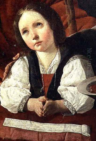 The Holy Family, detail of the Christ Child Oil Painting by Francisco De Zurbaran