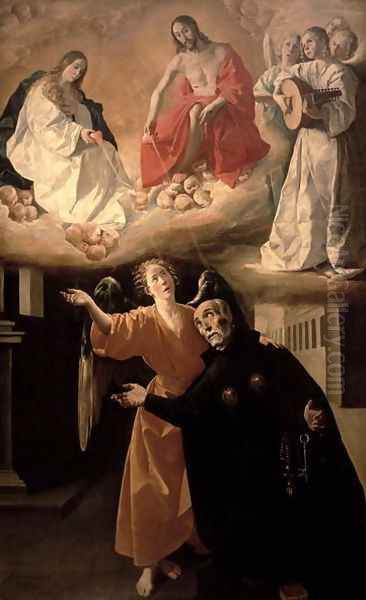 The Vision of St. Alphonsus Rodriguez (1533-1617) Oil Painting by Francisco De Zurbaran