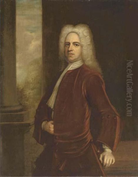 Portrait Of Sir Thomas Frederick Oil Painting by John Vanderbank