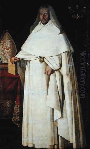 Portrait of Felipe de Guimaran, 1630-33 Oil Painting by Francisco De Zurbaran