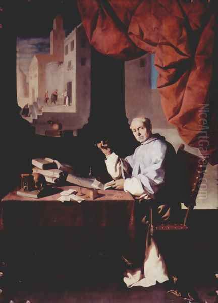 Portrait of Fra Gonzalo de Illescas Oil Painting by Francisco De Zurbaran