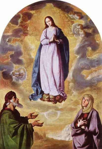 Immaculate Conception 4 Oil Painting by Francisco De Zurbaran