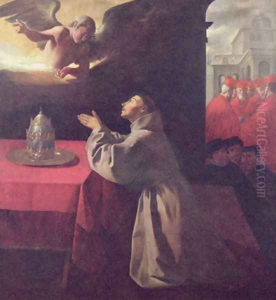 St. Bonaventure Oil Painting by Francisco De Zurbaran