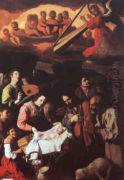 The Adoration of the Shepherds Oil Painting by Francisco De Zurbaran