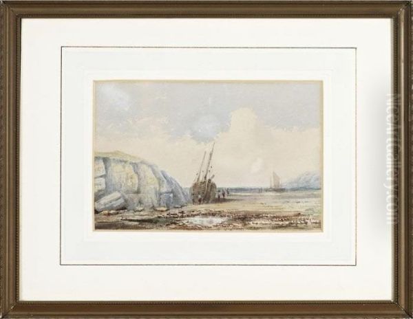 The Beached Boat Oil Painting by John Varley