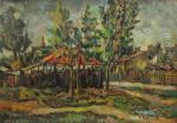 Peisaj Rural Oil Painting by Partog Vartanian