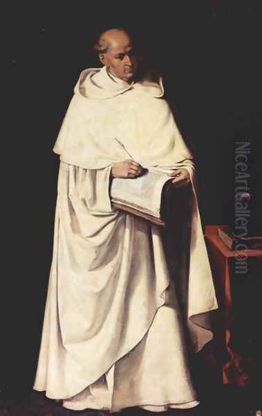 Portrait of Fra Francisco Zumel Oil Painting by Francisco De Zurbaran