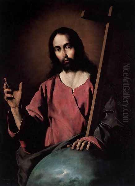 Christ Blessing Oil Painting by Francisco De Zurbaran