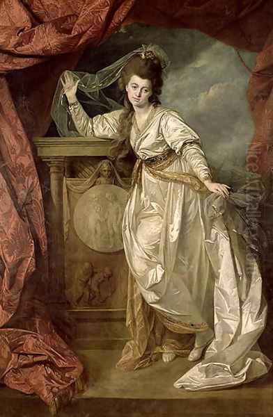 Elizabeth Farren (c.1759-1829) as Hermione in The Winters Tale, c.1780 Oil Painting by Johann Zoffany