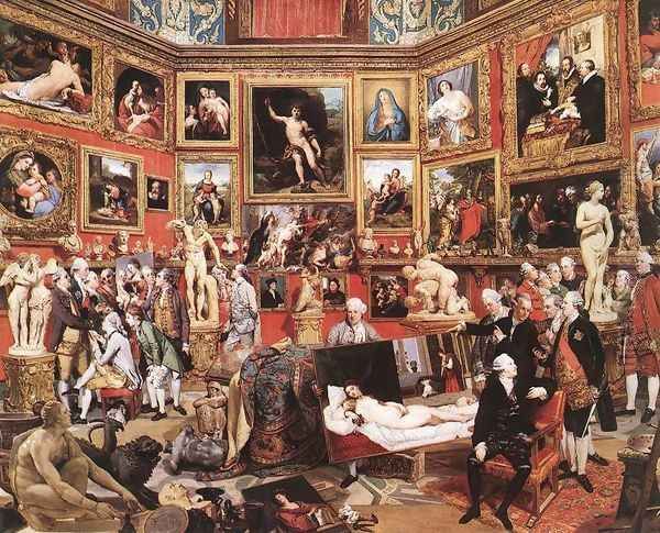 The Tribuna of the Uffizi 1772-78 Oil Painting by Johann Zoffany