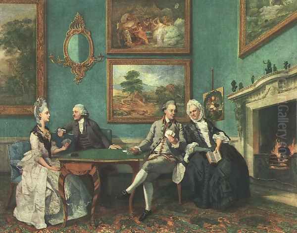 The Dutton Family (approx. 1765) Oil Painting by Johann Zoffany