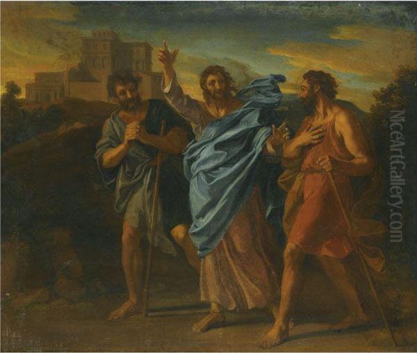 The Road To Emmaus Oil Painting by Francois Verdier