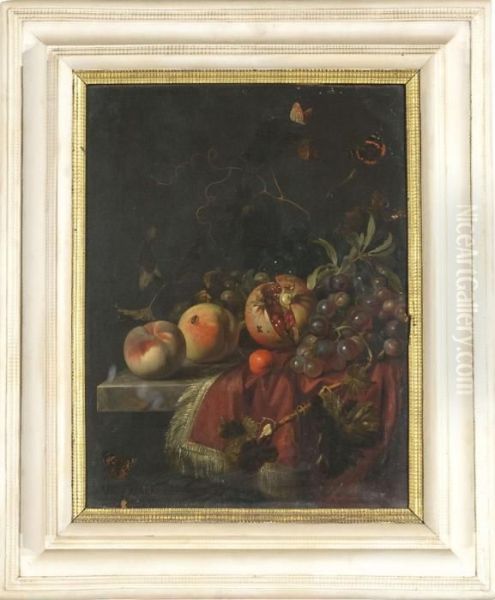 Natura Morta Con Frutti Oil Painting by Herman Verelst