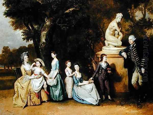 The Matthew Family of Felix Hall Oil Painting by Johann Zoffany