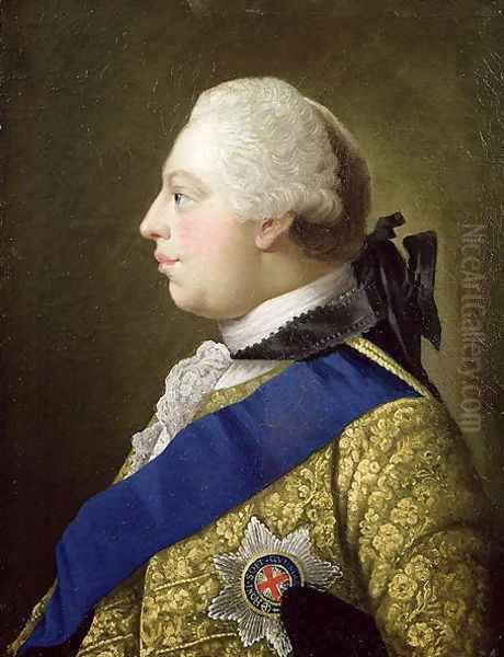 Portrait of George III (1738-1820) Oil Painting by Johann Zoffany