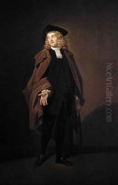 Portrait of John Moody (c.1712-1821) as Father Foigard in the Beaux Stratagem, by George Farquhar (1678-1701) Oil Painting by Johann Zoffany