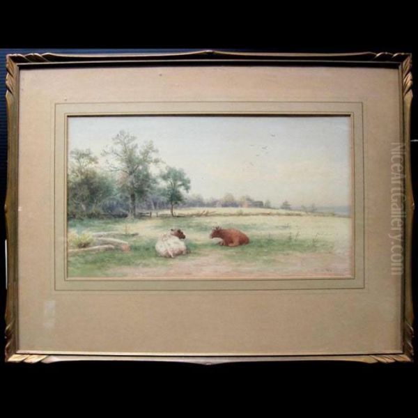 Cattle At Rest Oil Painting by Frederick Arthur Verner