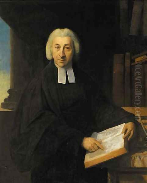 Portrait of the Reverend Thomas Horne, Rector of St. Katherine's, London Docks Oil Painting by Johann Zoffany