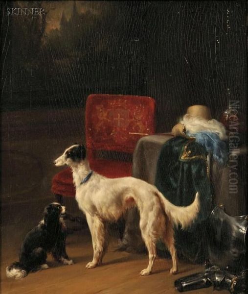 Awaiting The Master Oil Painting by Wouterus Verschuur