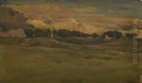 Paysage Oil Painting by Alfred Jacques Verwee