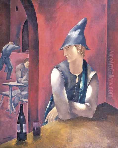 Dans le Cabaret (Drunkard) Oil Painting by Eugene Zak