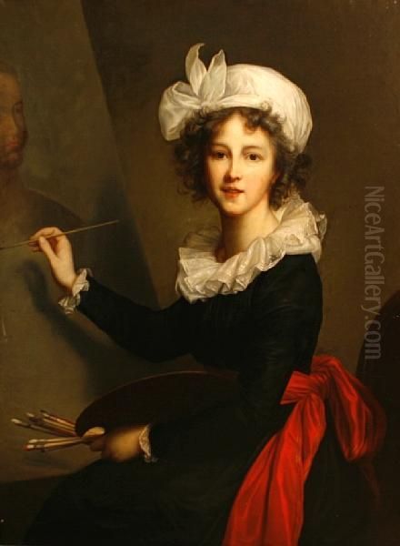 Self Portrait Oil Painting by Elisabeth Vigee-Lebrun