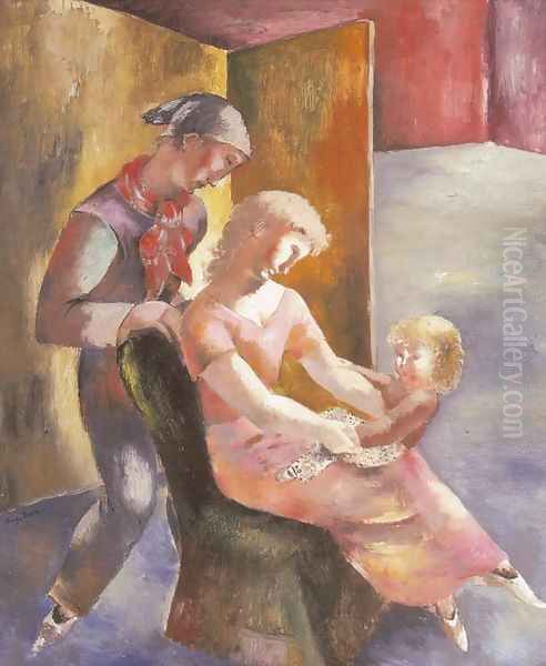 Family Oil Painting by Eugene Zak