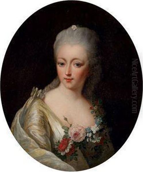 Portrait Presume De La Comtesse Du Barry Oil Painting by Elisabeth Vigee-Lebrun