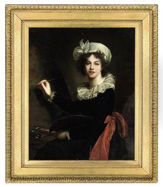 Self-portrait Of The Artist Oil Painting by Elisabeth Vigee-Lebrun