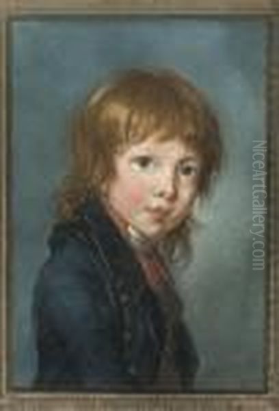 Portrait Of A Boy, Bust-length Oil Painting by Elisabeth Vigee-Lebrun