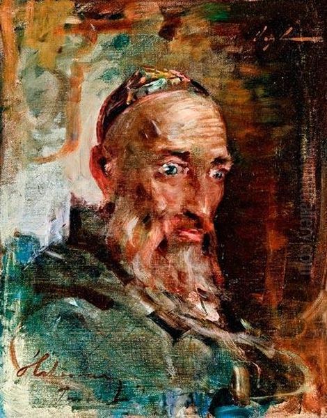 Halhodzsa Oil Painting by Bertalan Vigh